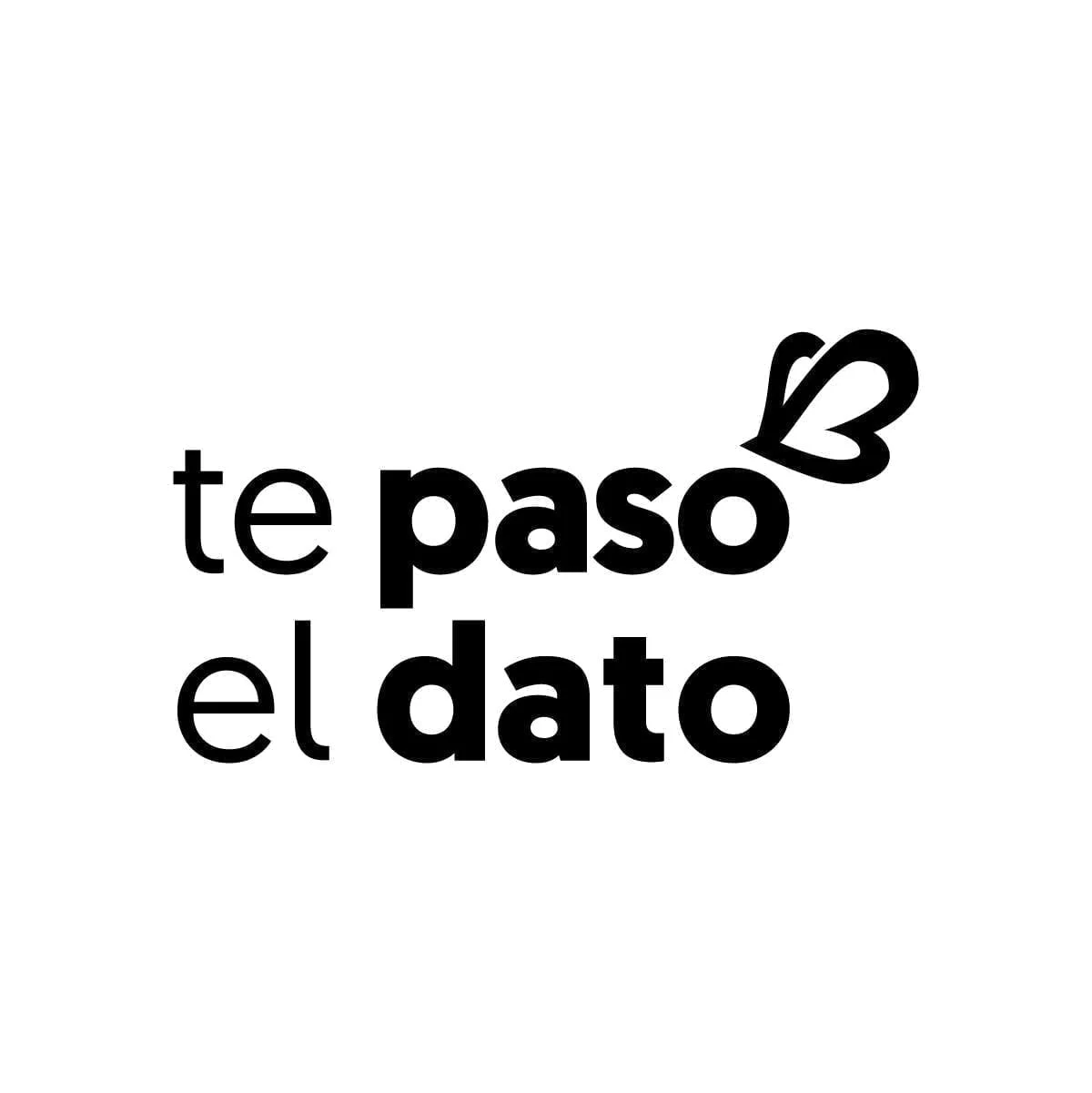 Logotipo diseñado para Te Paso el Dato