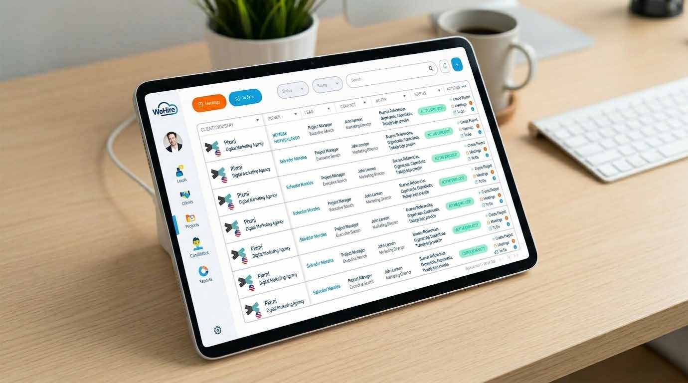 Plataforma UX/UI diseñada para WeHire